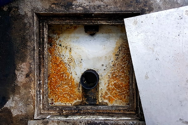 foul odors, slow drainage, and visible grease build-up are common signs that your grease trap needs cleaning